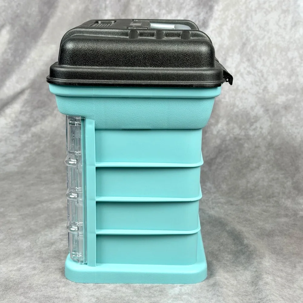 Creative Options Grab N Go Rack System Turquoise Craft Organizer Four Trays